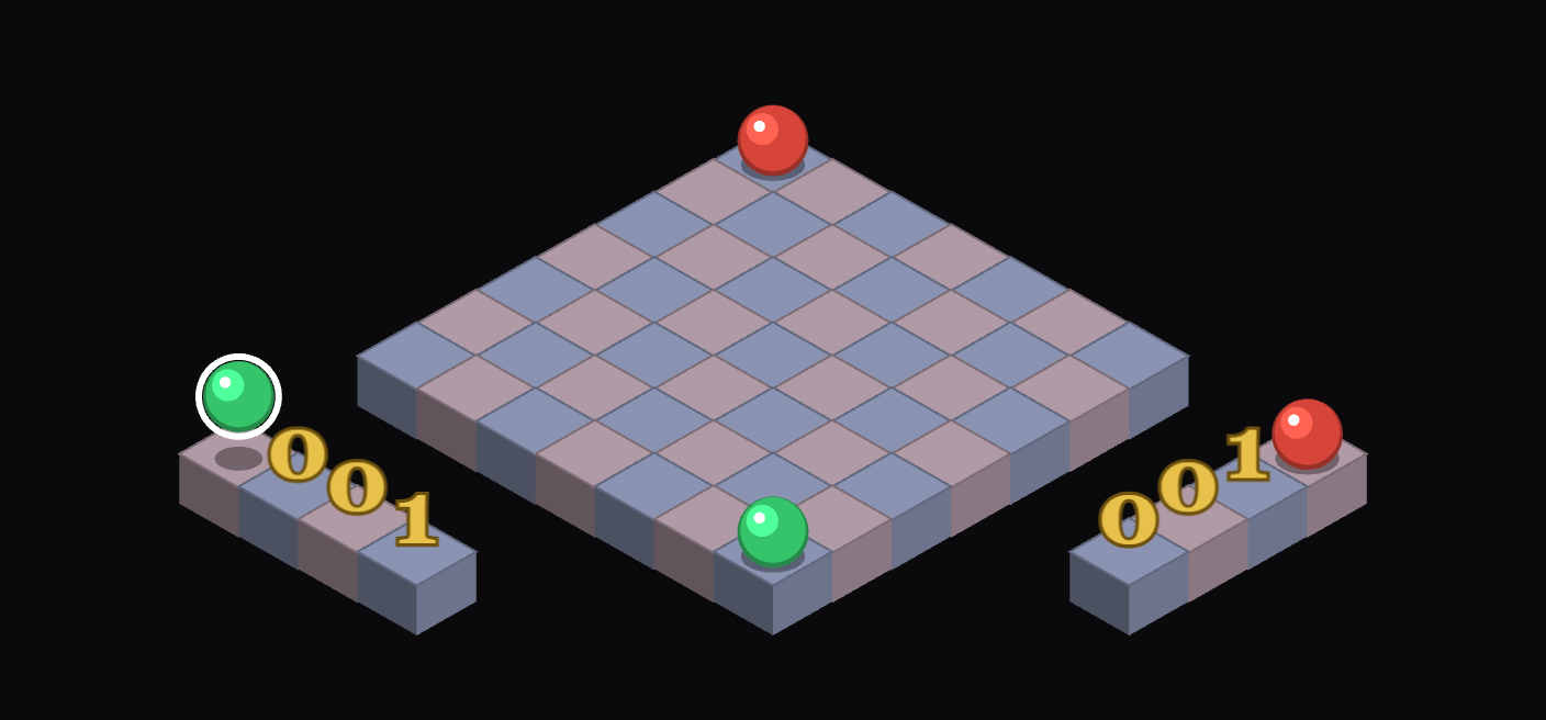 MSH Clones: the opening position of the first level, green versus red